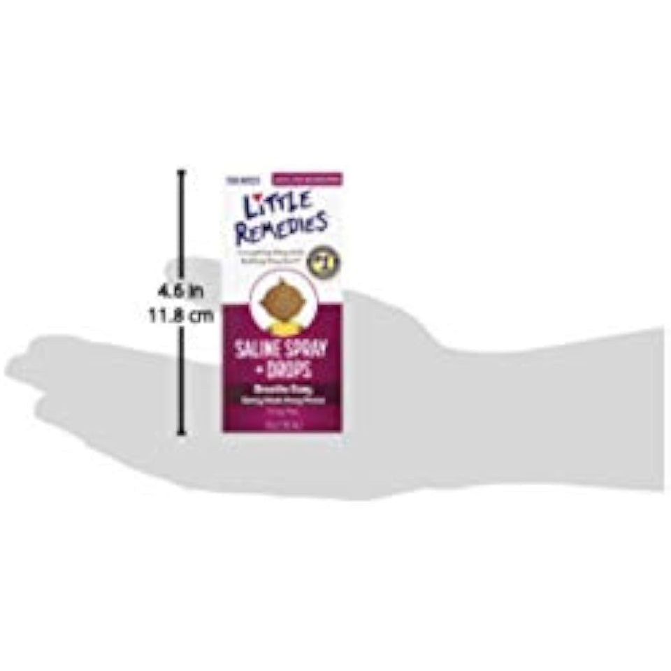 little remedies saline nasal spray and drops for newborns, 1 fl oz, pediatrician-recommended, no alcohol, drug-free