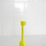 dr. browns green monster triple-sided toddler toothbrush with suction cup base, ages 1-4 years