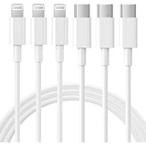 RCTech 3Pack 6FT Lightning cable MFi certified iPhone fast charger
