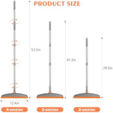 Multifunction Magic Broom, 54 Inch Adjustable Long Handle Silicone Floor Squeegee Broom