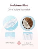 Momcozy extra large, 99% water based, unscented and hypoallergenic baby wipes for sensitive skin
