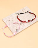 Spider Friendship Bracelets for 2 Matching Bracelets for Couples Best Friends Matching Spider Bracelet for BFF Friendship Jewelry Gifts for Bestie GF BF