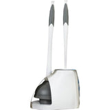 Clorox Toilet Plunger and Bowl Brush Combo with Discreet Caddy - Durable Cleaning Tools for Bathrooms