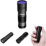 Blacklight Flashlight UV 12-LED Small Portable Mini for Hidden Stain Detection and Pet Urine