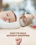 2-pack ChooKaChoo silicone teething mitten for babies over 3 months, anti-dropping, BPA free