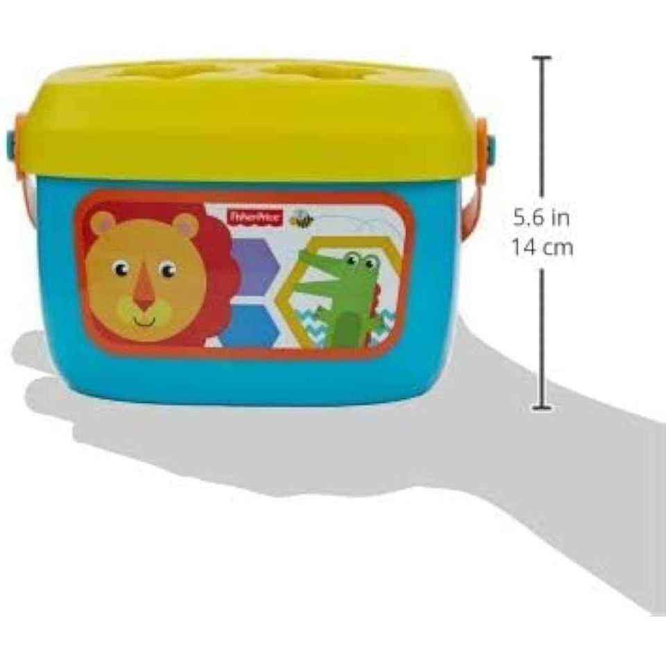 Fisher-Price Baby's First Blocks Set of 10 Shapes for Sorting Play for Infants Ages 6+ Months