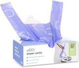 Ubbi Lavender Scented Disposable Diaper Sacks, Easy-To-Tie Tabs, 200 Count