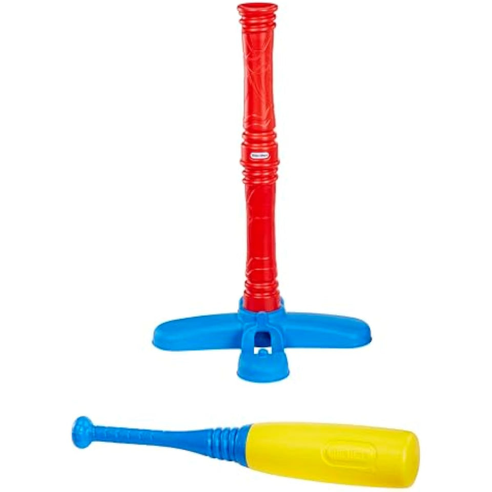 little tikes t-ball set, red, adjustable, 5 plastic balls for toddlers ages 18+ months