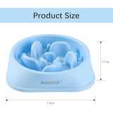 MateeyLife slow feeder dog bowls, 2PCS, anti-choking puzzle dog food bowls, anti-slip interactive feeding slow down eating for medium breeds