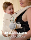 momcozy portable sound machine with night light, white noise sound machine for baby 20 soothing sounds