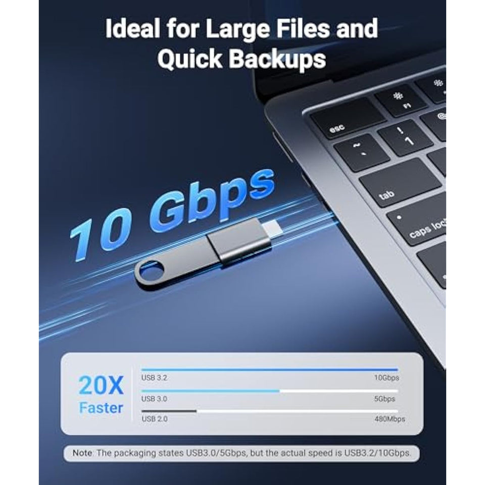 syntech usb c to usb adapter pack of 2 space grey thunderbolt 4 compatible with macbook pro air surface ipad