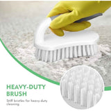 SetSail Scrub Brush, Heavy-Duty Scrub Brushes for Cleaning with Stiff Bristles Cleaning Brush for Shower, Bathroom, Carpet, Kitchen and Bathtub Scrubber - 2 Pack
