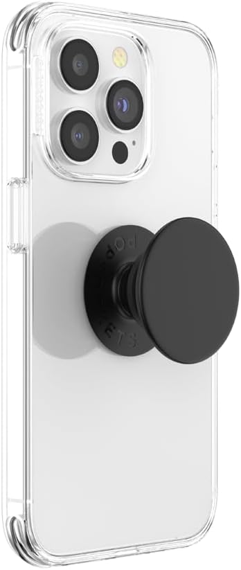 PopSockets Adhesive Phone Grip, Holder, Phone Stand, Black - Black