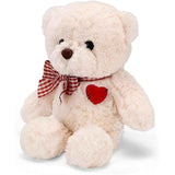 Small Teddy Bear with Heart Cute Brown Teddy Bear Stuffed Animal Soft Stuffed Bear Plush Bear Plushie Toys Gifts for Girlfriend Boyfriend Kid