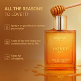 BellaVita Luxury Honey Oud Eau de Parfum 3.4 fl oz unisex fragrance patchouli vanilla bergamot