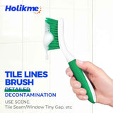 Holikme 3-piece cleaning brush set for bathroom, kitchen, and floors with ergonomic design and high-quality materials