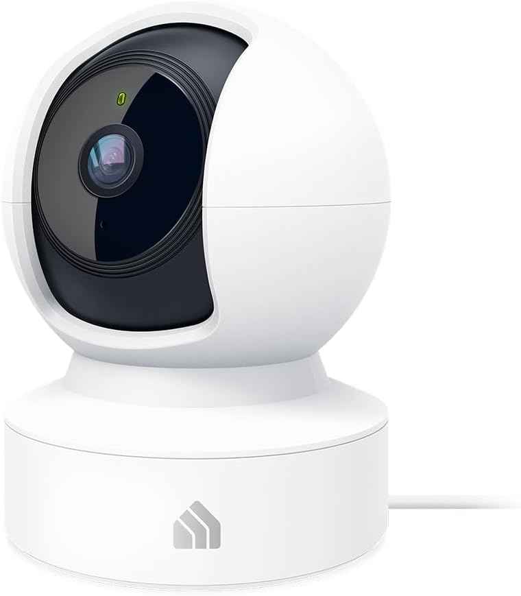 Kasa Indoor Pan/Tilt Smart Security Camera, 1080p HD Dog-Camera,2.4GHz with Night Vision,Motion Detection for Baby and Pet Monitor, Cloud & SD Card Storage, Works with Alexa& Google Home (EC70), White