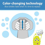 dr. browns green monster triple-sided toddler toothbrush with suction cup base, ages 1-4 years