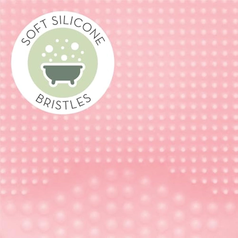 S&T INC. 2-inch silicone exfoliating and massaging cradle cap bath brushes, 2 pack, pink
