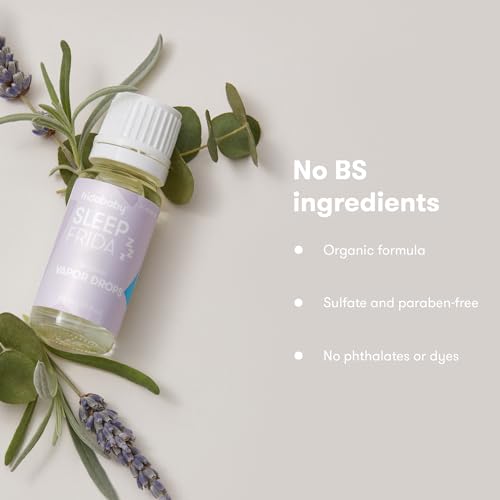 Frida Baby lavender essential oil bath drops, natural sleep vapor for relaxing bedtime aromatherapy