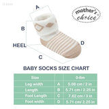 Mother's Choice Organic Cotton Baby Socks 0-6 Months, 12 pairs, Soft, Cozy, and Gentle Socks for Infants Girls and Boys