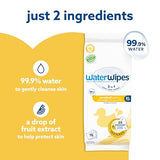 WaterWipes Sensitive+ Bathing Wipes, 3-In-1 Cleans, Cares, Protects, Unscented, Hypoallergenic, 99.9% Water, 16 Count, 1 Pack