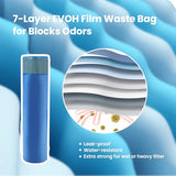 Neakasa 9.2L PooGuard Litter Disposal Bin with Viewing Window and 4-Month Refill Bag, white