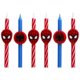 Marvel’s Spider-Man™ Birthday Cake Candles | 6 Birthday Candles for Cake Decorations, Red & Blue Candles, Cake Toppers for Spiderman Party