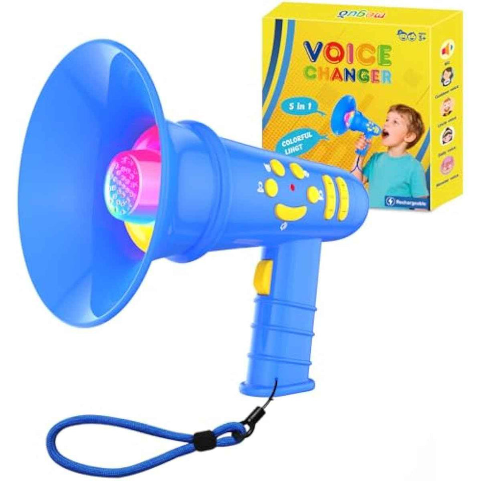 Blue Voice Changer for Kids - Birthday Gift for Boys and Girls Ages 3-8 - Noise Maker Prank Toy