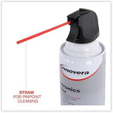 Innovera Compressed Air Duster Cleaner, 10 oz Can, 6/Pack