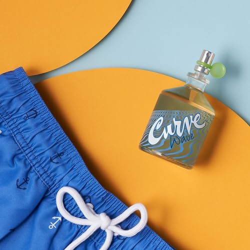Curve Wave 4.2 fl oz Men's Cologne Fragrance Spray with Cool and Fresh Scent for Casual Day or Night Use