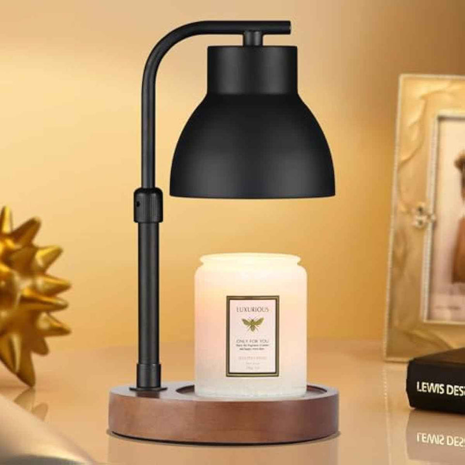 Dimmable Candle Warmer Lamp, Adjustable Height Electric Wax Melt Warmer for Jar Scented Candles, Suitable for Home Office Decor, Birthday Gifts