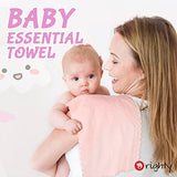 Orighty 20x10 inch coral fleece baby burp cloths, highly absorbent and ultra soft for newborns, 8-pack