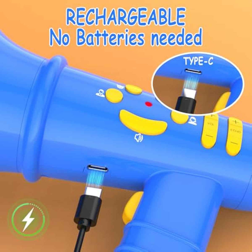 Blue Voice Changer for Kids - Birthday Gift for Boys and Girls Ages 3-8 - Noise Maker Prank Toy