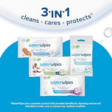 WaterWipes Sensitive+ Newborn & Baby Wipes, 3-in-1 cleans, cares, protects, 99.9% water, unscented & hypoallergenic, 60 count, 2x stronger, thicker & softer