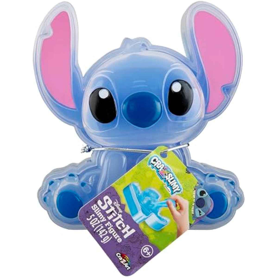 CRA-Z-Slimy Stitch Slime Toy- Glossy, Stretchy, Super Soft, Smooth Blue Stitch Slime with Stitch Shaped Confetti Mix-Ins for Boys and Girls, Lilo and Stitch Kids Toy Gift