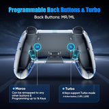 BETMI Wireless PS5 Controller with Hall Effect Joystick, Dual Vibration, and 9 Light Colors