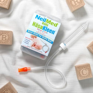 NeilMed Baby Nasal-Oral Aspirator with 49 Hygiene Filters and Travel Case