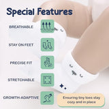 Mother's Choice Organic Cotton Baby Socks 0-6 Months, 12 pairs, Soft, Cozy, and Gentle Socks for Infants Girls and Boys