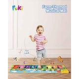 foki floor piano mat for toddlers sensory educational animal sounds touch playmat 1 to 5 years old boy and girl
