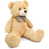 MaoGoLan Giant Teddy Bear 4 Feet,Adorable and Cuddly Big Bear Stuffed Animal 47", Classic Teddy Bear Plush Gift Decoration for Baby Shower,Party,Birthday,Valentines Day,Tan