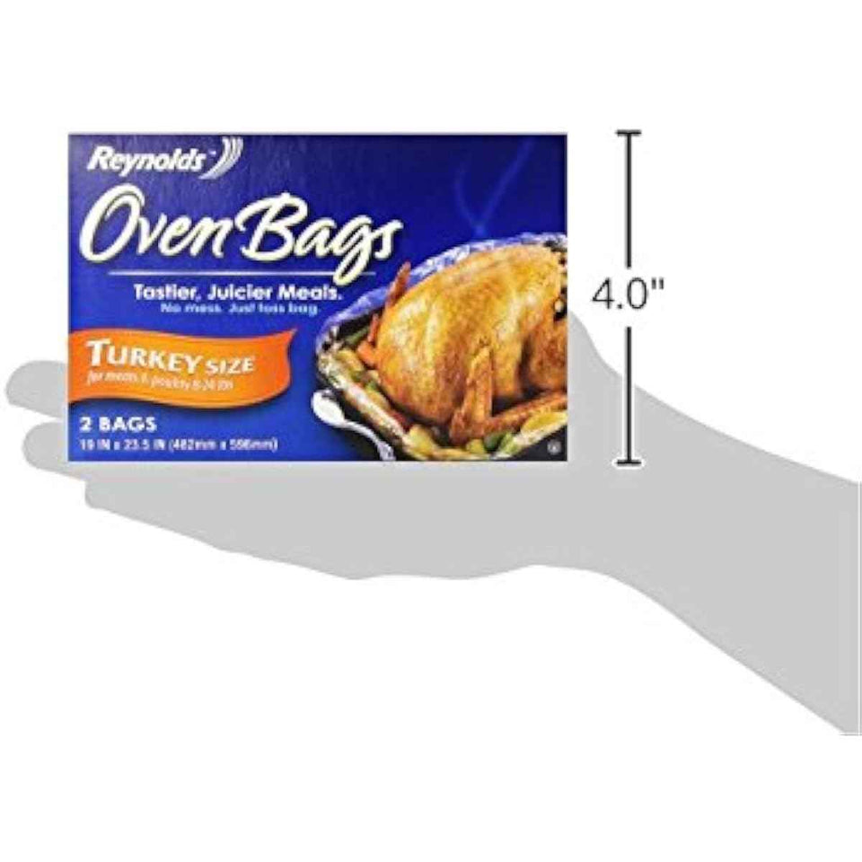 Reynolds Kitchens Turkey Size Oven Bags, Holds Up to 24 Pounds, 2 Count