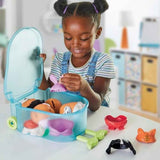 potato head pet-tato tots, 31-piece pet-themed set with rolling carry case for kids 2 and up
