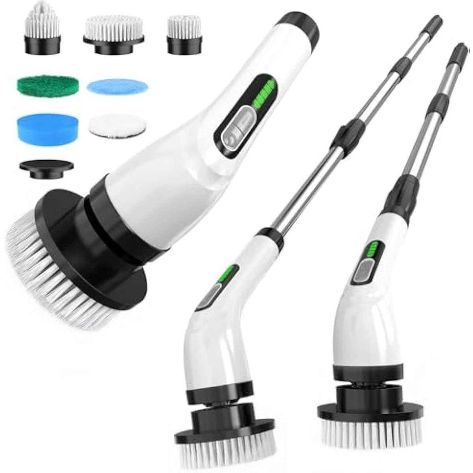 Highyes Cordless Electric Spin Scrubber for Effortless Bathroom Cleaning and Tile Tubs