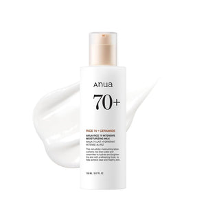 ANUA Rice 70 Intensive Moisturizing Milk, Hydrating Face Lotion, Niacinamide, Ceramides, All Skin Types, Sensitive, Skin Moisture Barrier, Lightweight Nourishing, Korean Skincare, 5.07 fl.oz.