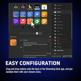 vsninside macro keypad stream controller deck gaming streaming shortcut keyboard