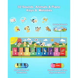 foki floor piano mat for toddlers sensory educational animal sounds touch playmat 1 to 5 years old boy and girl