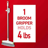 Command Broom and Mop Grippers: Damage-Free Wall Mount for Cleaning Supplies