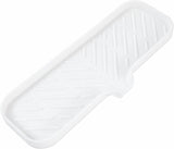 MicoYang silicone bathroom soap dish with drain spout, sink organizer, and sponge holder, 4.9 x 3.2 inches