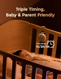 momcozy portable sound machine with night light, white noise sound machine for baby 20 soothing sounds